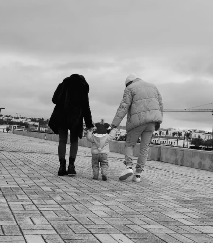 María Isabel y su familia