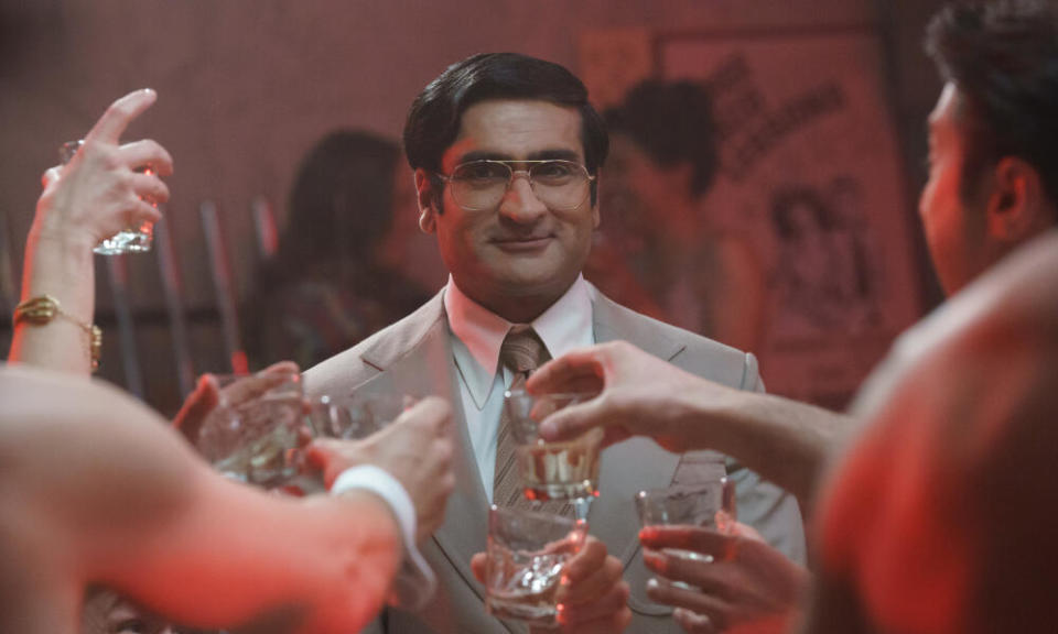 Kumail Nanjiani as Somen “Steve” Banerjee in Welcome to Chippendales.