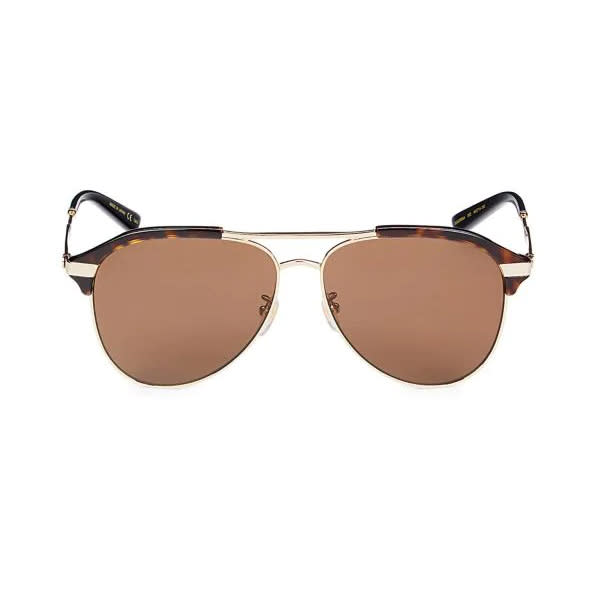Gucci 66MM Aviator Sunglasses