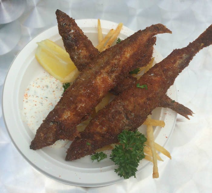 All the way from USA: This Shisamo fried fish from Bon Chovie is also among the stalls that create long line of queue of visitors curious to taste it.