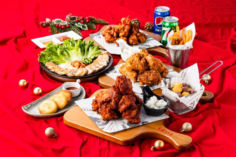 bb.q CHICKEN「歡肉年末炸雞餐」。（圖／全家國際餐飲提供）