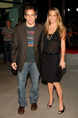 Ben Stiller and Christine Taylor at the Hollywood premiere of Universal Pictures' The 40-Year-Old Virgin