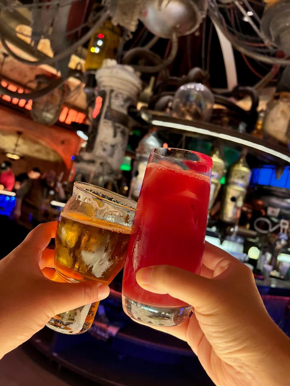 Cheers to a leisurely visit to Oga's Cantina at Disneyland.