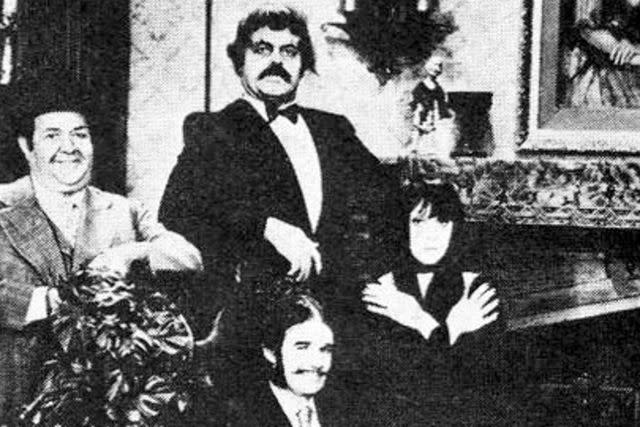 ABC (From left to right) Stubby Kaye, Pat McCormick, Jack Riley, and Liz Torres on 'The Addams Family Fun House'