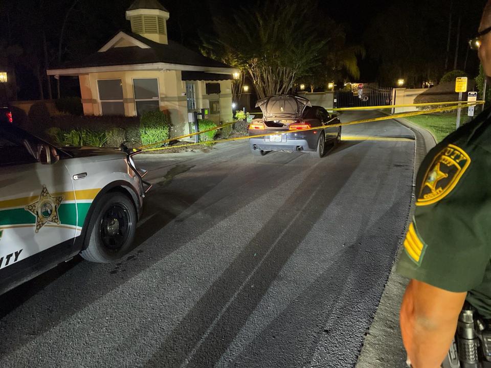 Marion County Sheriff's Office deputies at a crime scene