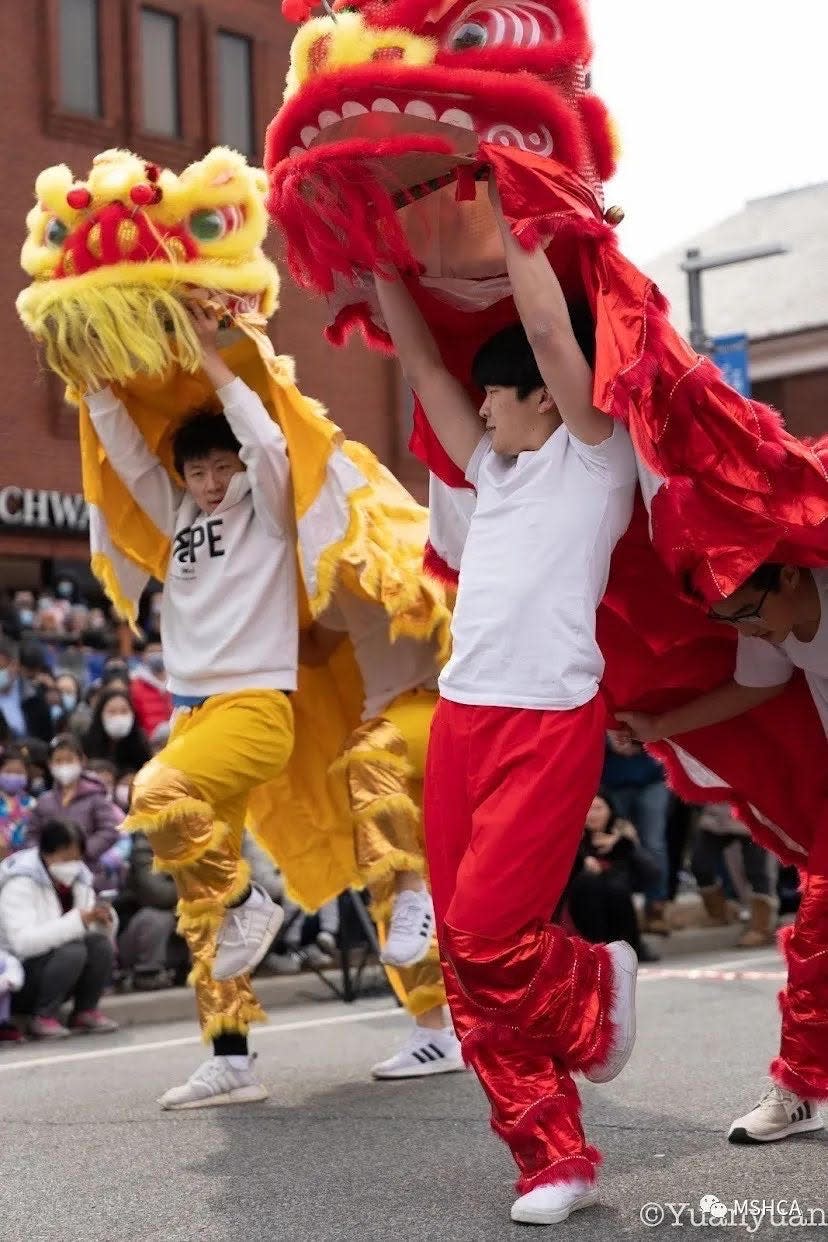 Millburn High School students did a lion dance at the Millburn Lunar New Year Festival in 2022. The dance will be performed again at this year's festival being held on March 5.