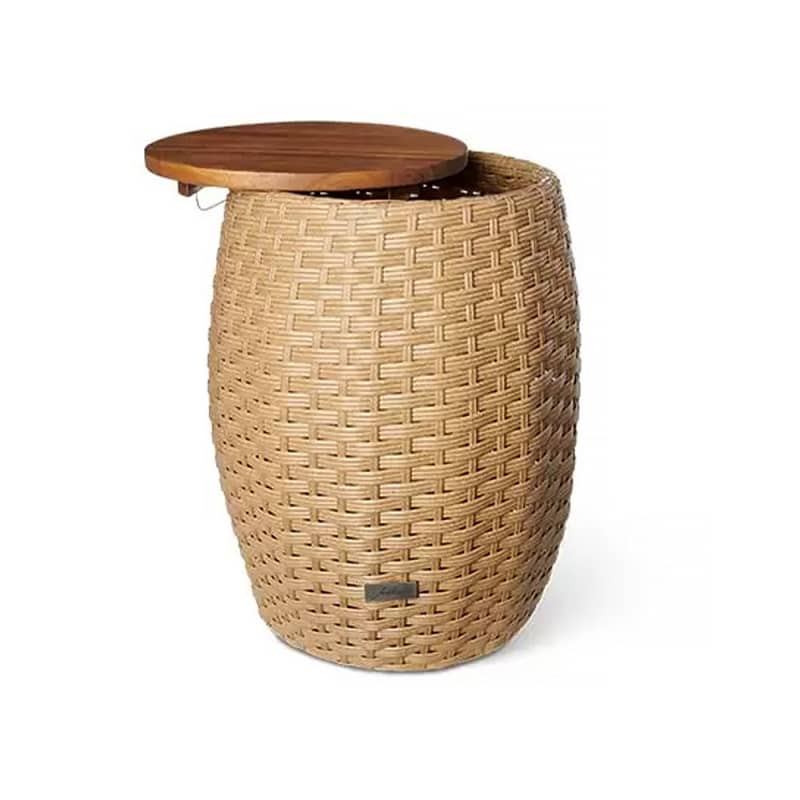 Belavi Rattan Storage Table