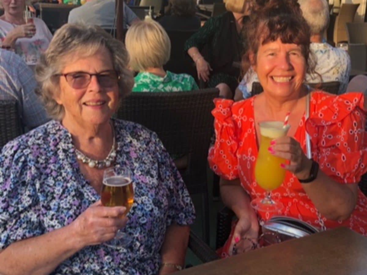 The Mallorca holiday of Hazel and Juliet Little began a week late as a result of Swissport staff at Southampton airport (Juliet Little)