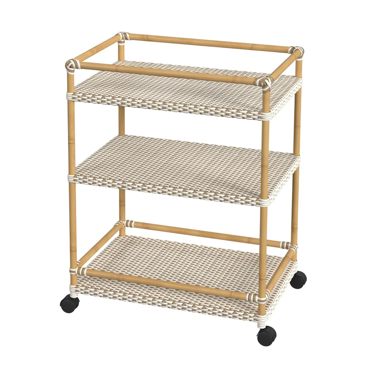 <p><a href="https://go.redirectingat.com?id=74968X1596630&url=https%3A%2F%2Fhavenly.com%2Fproducts%2Fdetails%2FTobias-Beige-and-White-Outdoor-Bar-Cart-Blake-Studio-125797357&sref=https%3A%2F%2Fwww.harpersbazaar.com%2Ffashion%2Ftrends%2Fa60442539%2Fbest-luxury-outdoor-furniture-stores-brands%2F" rel="nofollow noopener" target="_blank" data-ylk="slk:Shop Now;elm:context_link;itc:0;sec:content-canvas" class="link rapid-noclick-resp">Shop Now</a></p><p>Tobias Beige and White Outdoor Bar Cart</p><p>havenly.com</p><p>$479.00</p>