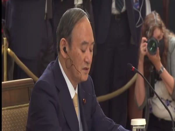 Japanese PM Yoshihide Suga at Quad summit