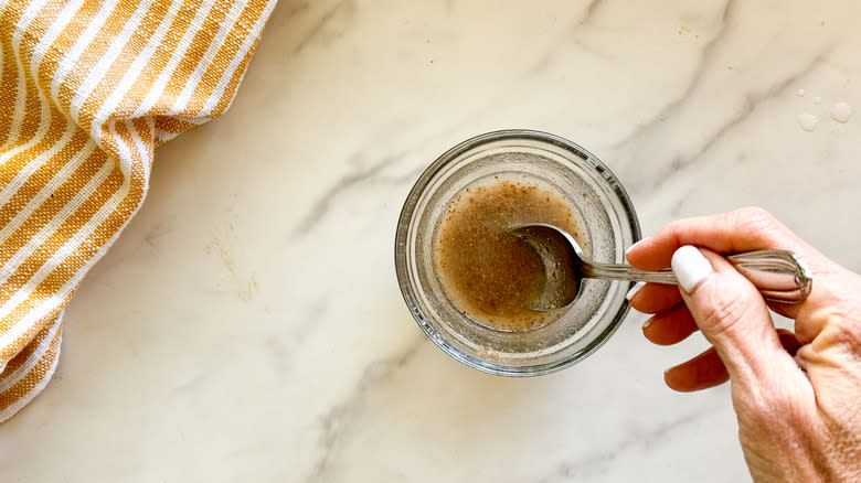 flax and water in a bowl