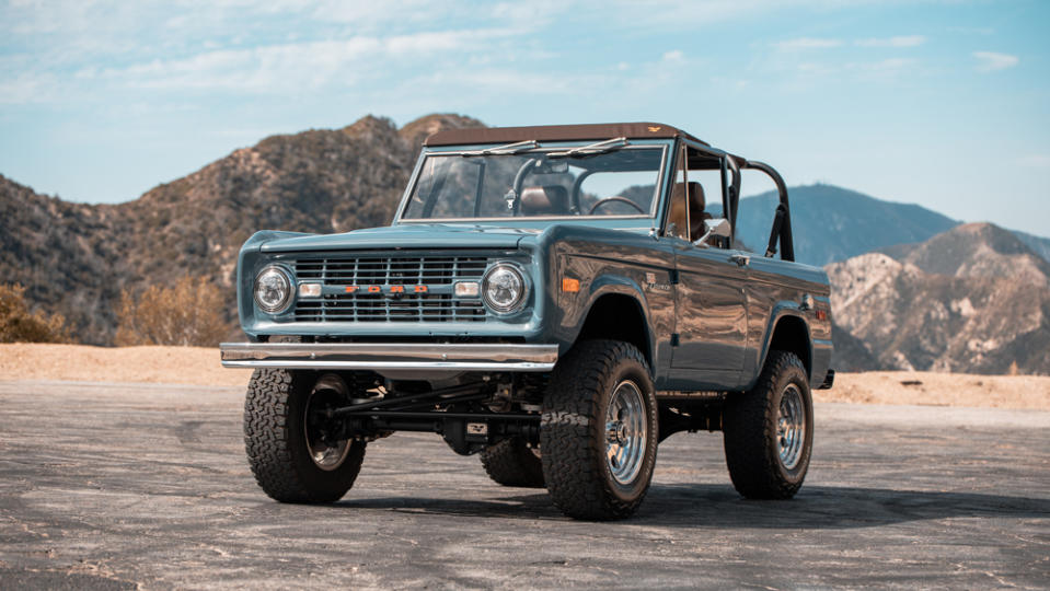 One of the Ford Bronco restomods from Velocity Modern Classics.