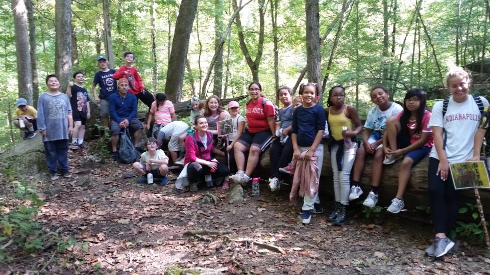 Fourth graders from Christel House Academy South on a camping trip in summer 2019. (Christel House)