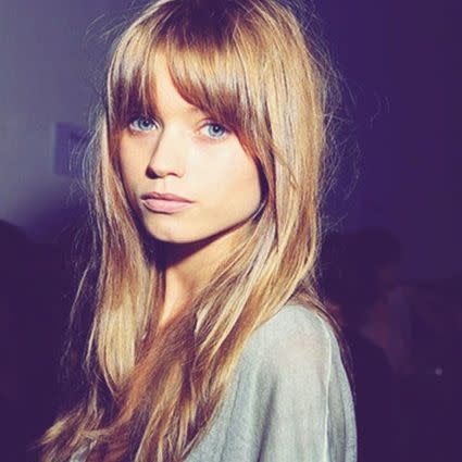 17) Long hairstyles: 70s sweeping fringe