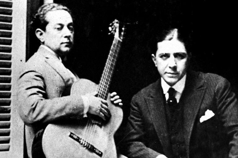 José Razzano y Carlos Gardel, responsables de la música del tango 