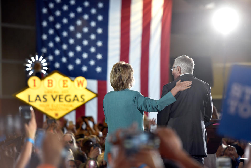 Hillary Clinton and Harry Reid