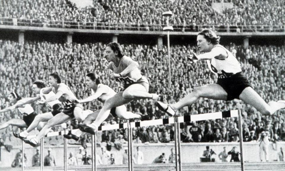 The start of the women’s 80 metres hurdle, Berlin Olympics, 1936.