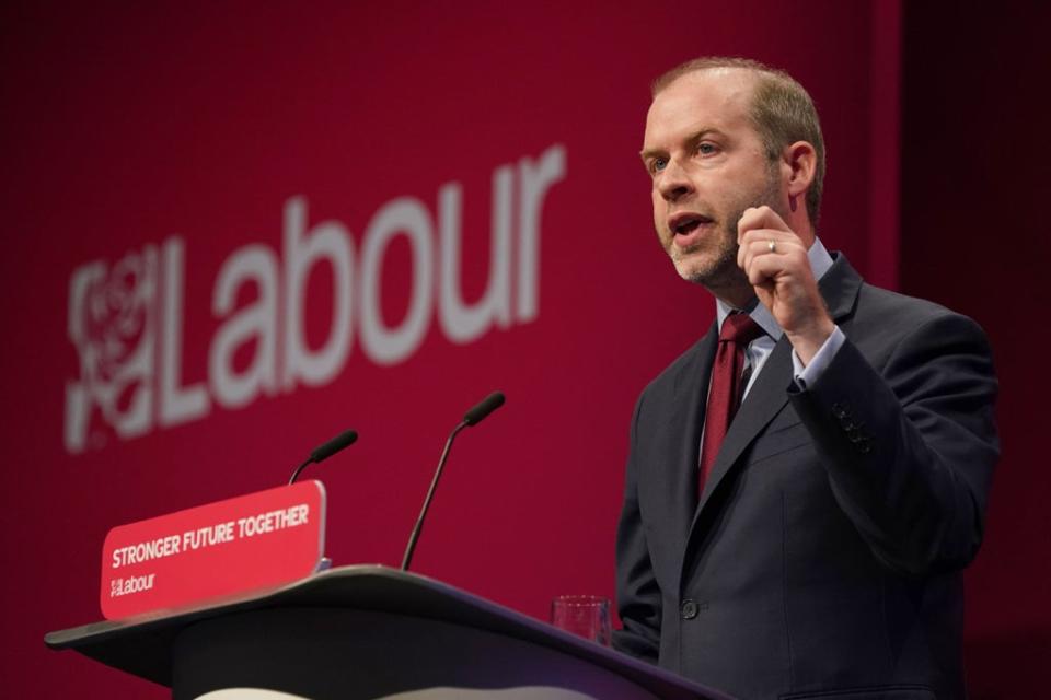 Shadow work and pensions secretary Jonathan Reynolds (Gareth Fuller/PA) (PA Wire)