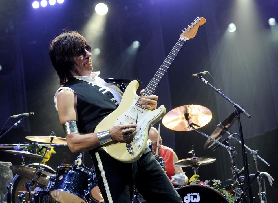 Guitarist Jeff Beck performs in concert at Madison Square Garden on Thursday, Feb. 18, 2010 in New York. 