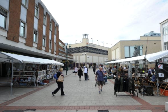 Hemel Hempstead, UK. 20th Aug, 2013. Hemel Hempstead has been named BritainÕs Ugliest Town according to a poll, run by the team