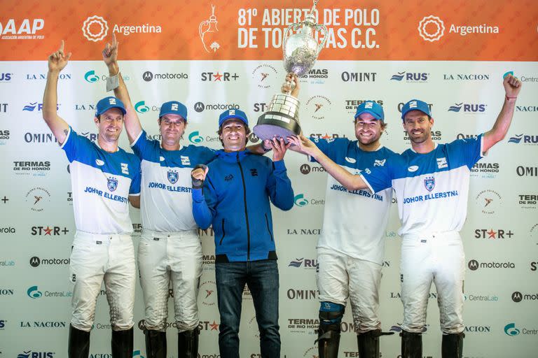 Nicolás y Gonzalo (h.), Pieres, el fracturado Hilario Ulloa, el primerizo Matías Torres Zavaleta y Facundo Pieres: Ellerstina es el campeón de Tortugas por décima vez en los últimos 17 años, gracias a un 11-9 sobre La Dolfina.