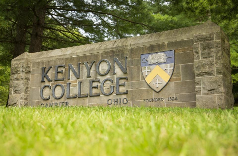 The campus of Kenyon College, as pictured in September 2020