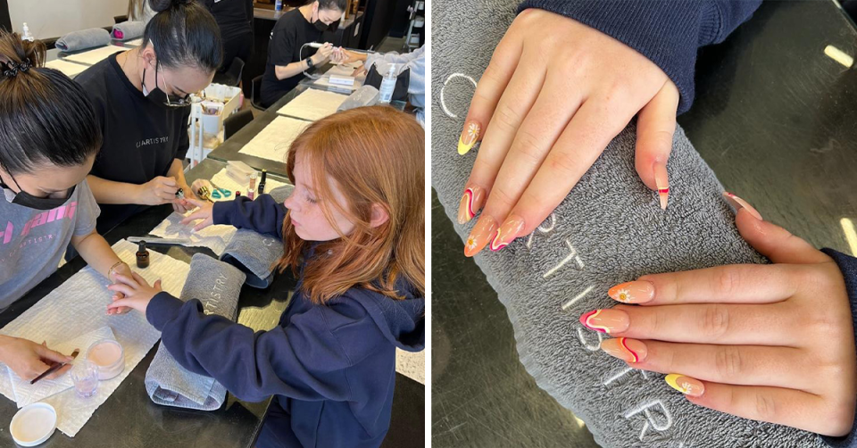 Roxy Jacenko's daughter Pixie Curtis' nails.