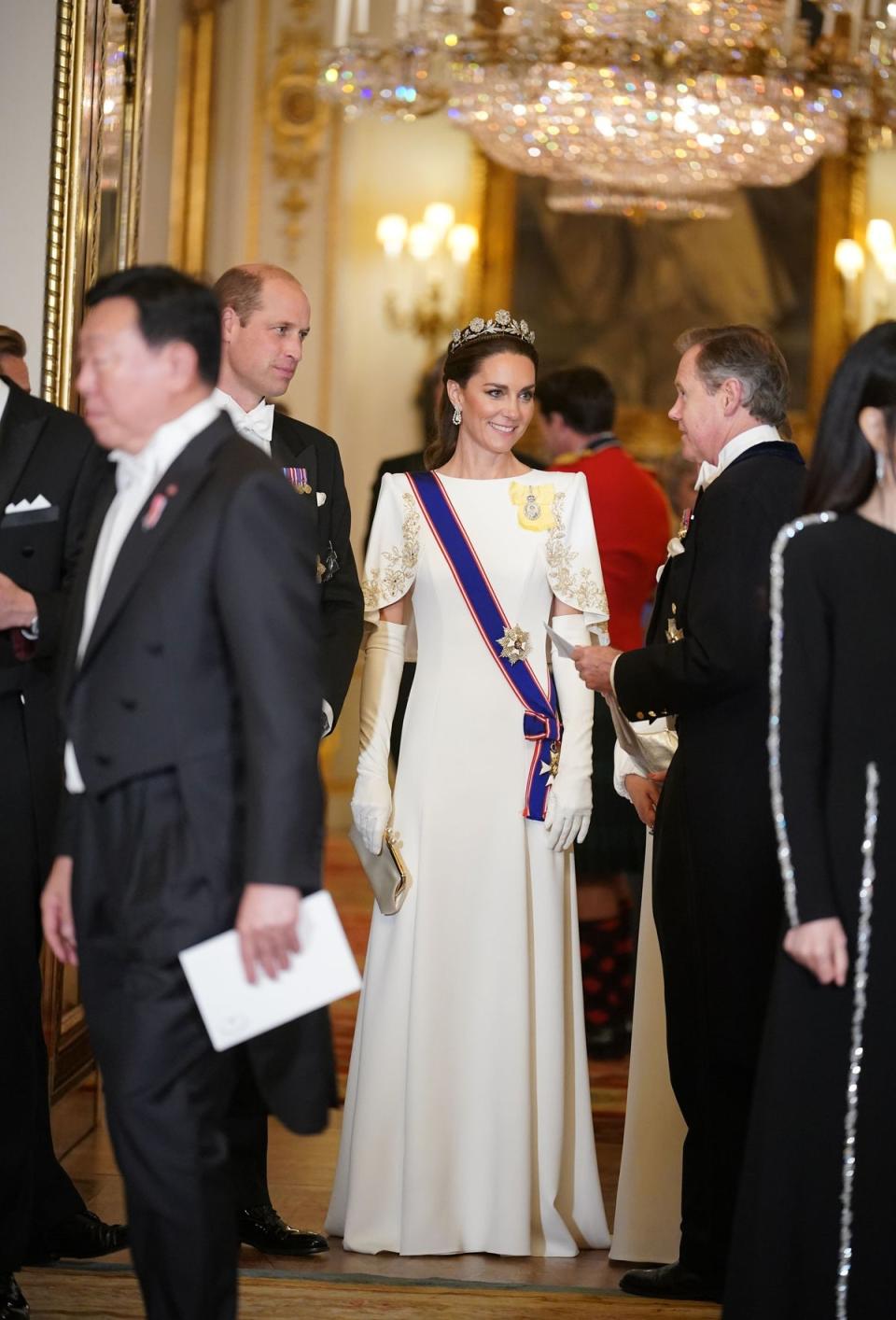 Prince William, Prince of Wales and Catherine, Princess of Wales attend the State Banquet at Buckingham Palace (Getty Images)