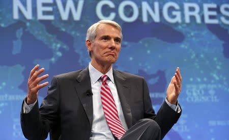 U.S. Senator Rob Portman (R-OH) speaks during a session called "The New Congress" at the Wall Street Journal's CEO Council meeting in Washington December 2, 2014. REUTERS/Kevin Lamarque