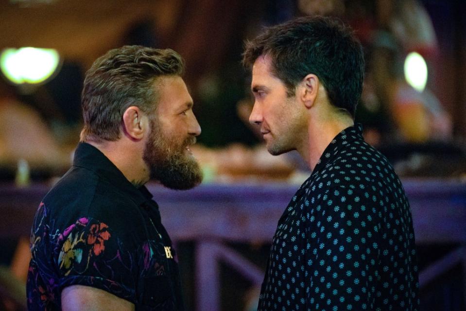 Conor McGregor and Jake Gyllenhaal star in “Road House.” ©Amazon/Courtesy Everett Collection