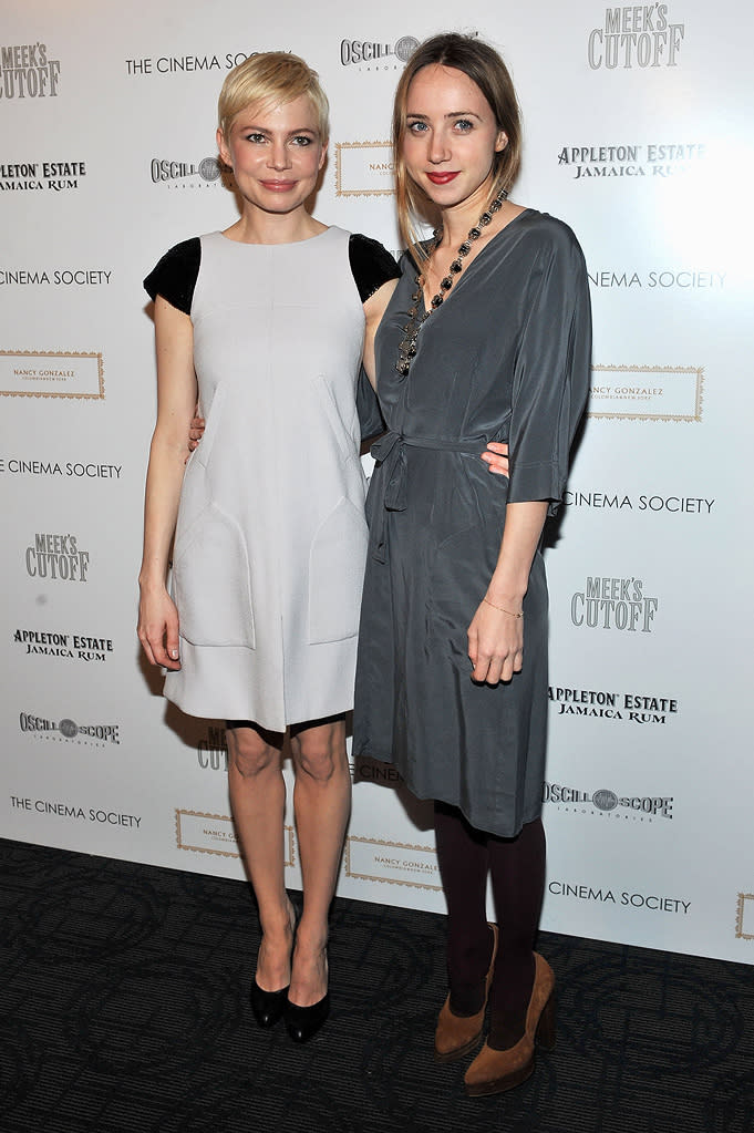 Meek's Cutoff NY Screening 2011 Michelle Williams Zoe Kazan