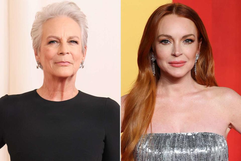 <p>Rodin Eckenroth/Getty;Leon Bennett/GA/The Hollywood Reporter via Getty</p> (L-R) Jamie Lee Curtis, Lindsay Lohan