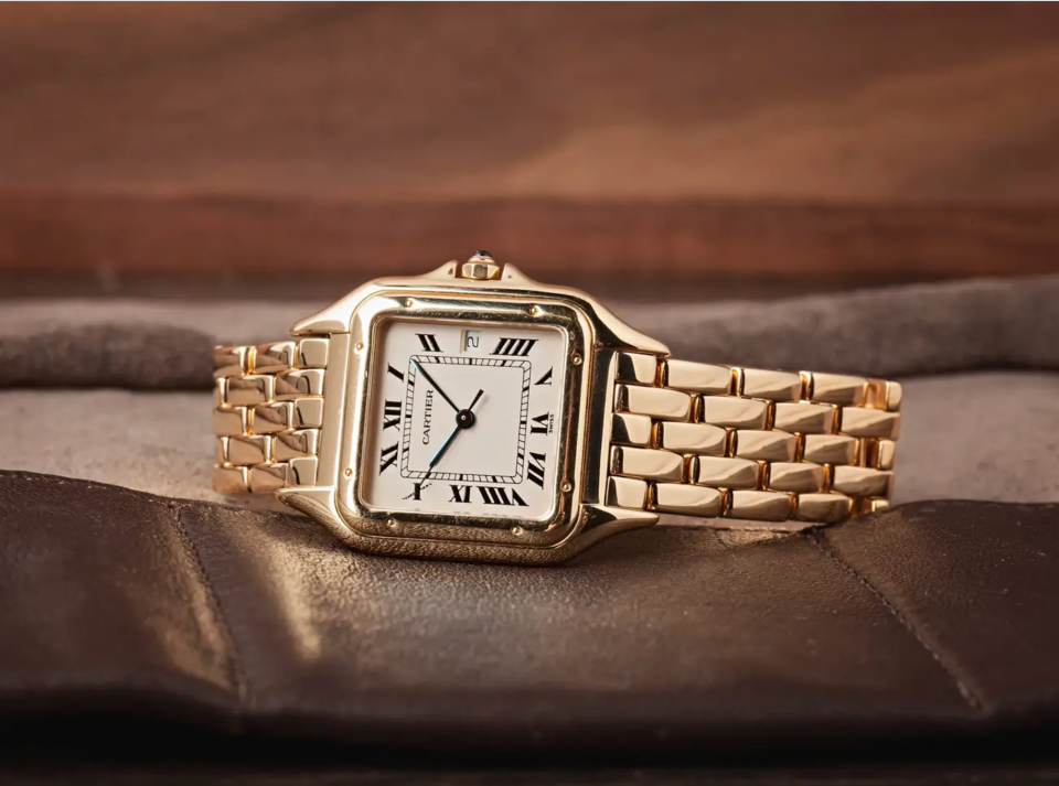 Die Panthère de Cartier Quartz in Gelbgold auf der offiziellen Website von Cartier ab 21.000 Dollar (rund 19.037 Euro). - Copyright: Bob's Watches