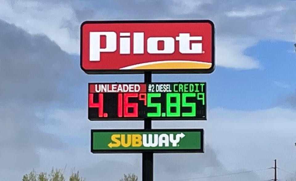 Gas prices in mid-May, including at the Pilot gas station in Rapid City, were more than a dollar per gallon higher in 2022 compared to the year prior. Diesel prices are climbing even faster than prices for gasoline.