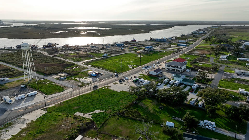 Wide view of Cameron, Louisiana (Michael Gemelli / NBC News)