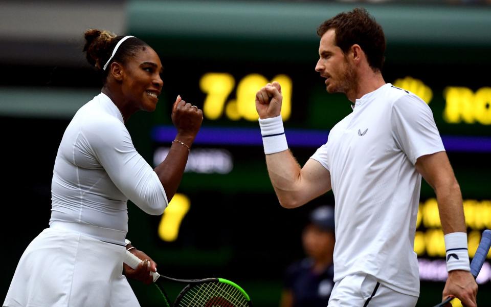 The mixed doubles pairing of Andy Murray and Serena Williams delighted Wimbledon this year - PA
