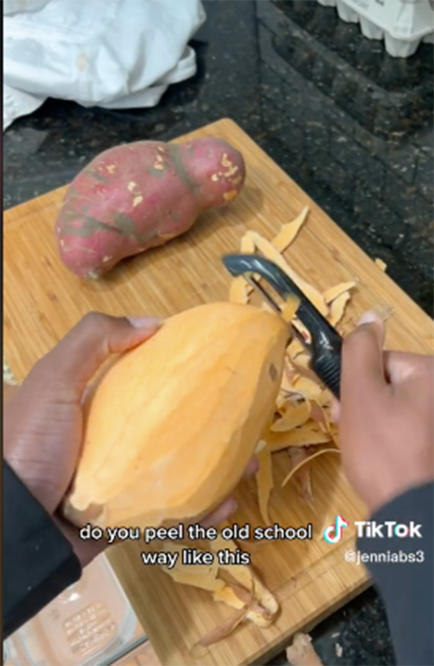 How to Use a Swivel Peeler: TikTok Potato Peeling Hack