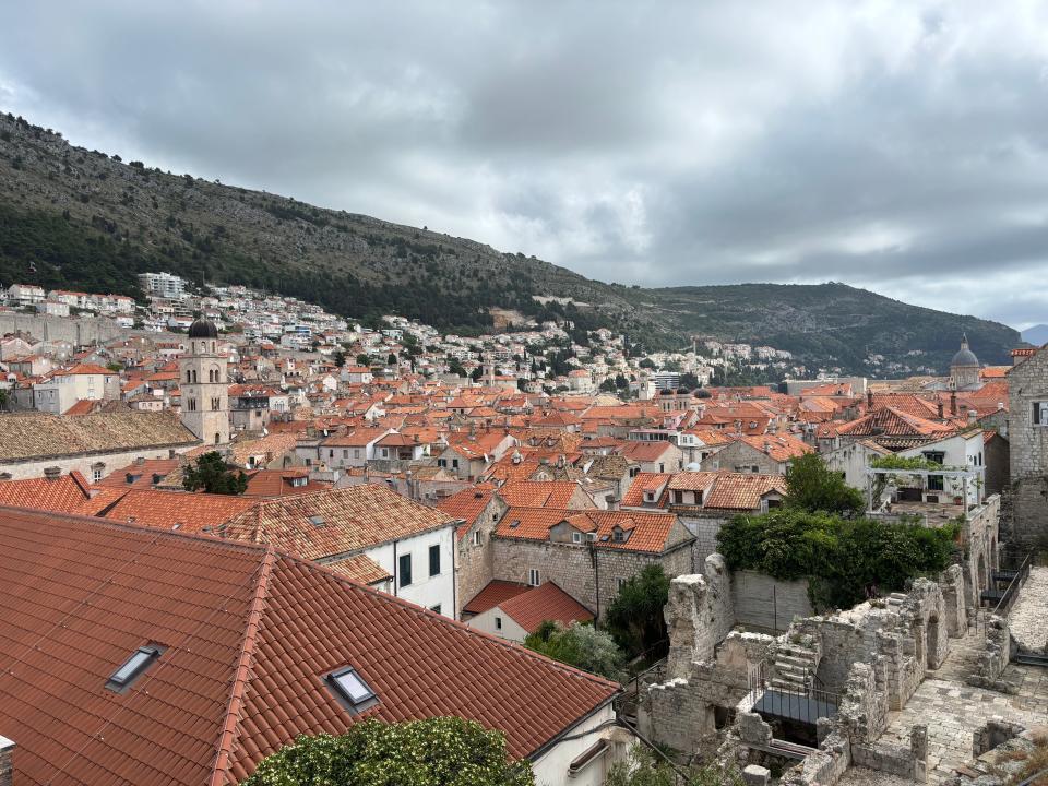 Dubrovnik's Old Town, viewed from the city walls.