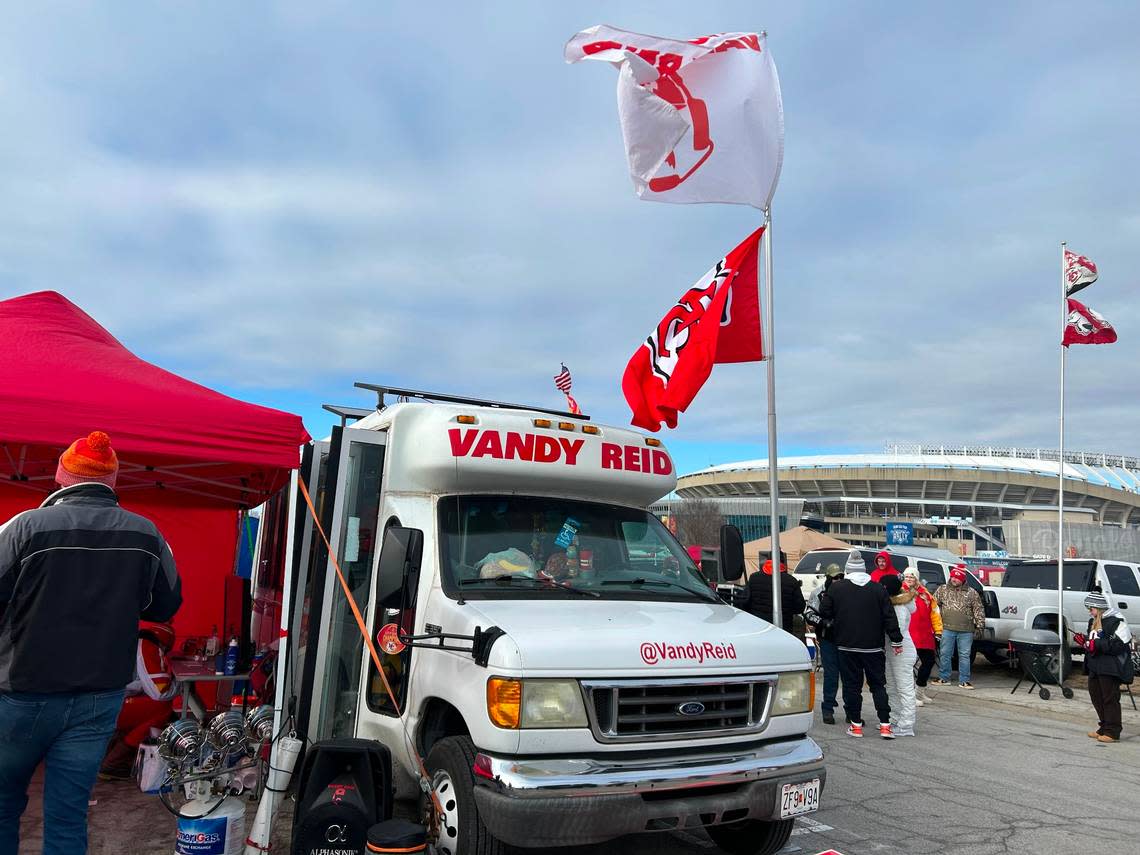 One tailgate party on Sunday centered on “Vandy Reid,” a custom van with its own Instagram account and fan following.