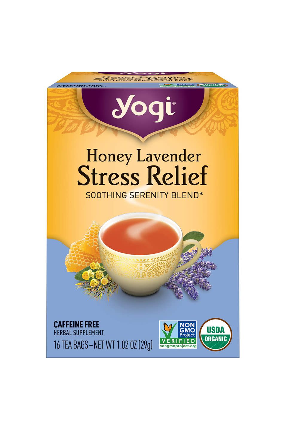 3) Yogi Honey Lavender Stress Relief Blend