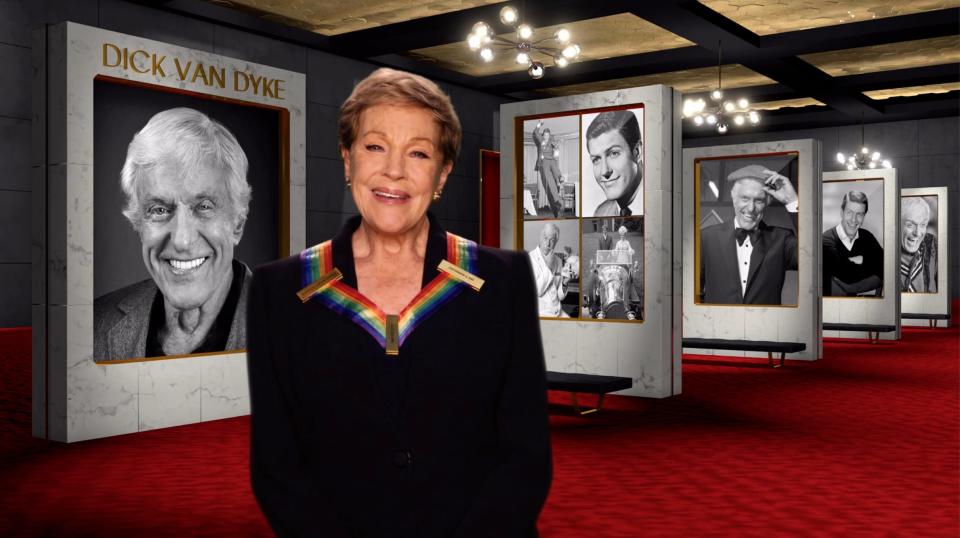 Julie Andrews pays tribute to her "Mary Poppins" co-star, Kennedy Center Honoree Dick Van Dyke.