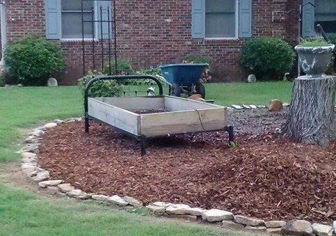 "Flower bed."