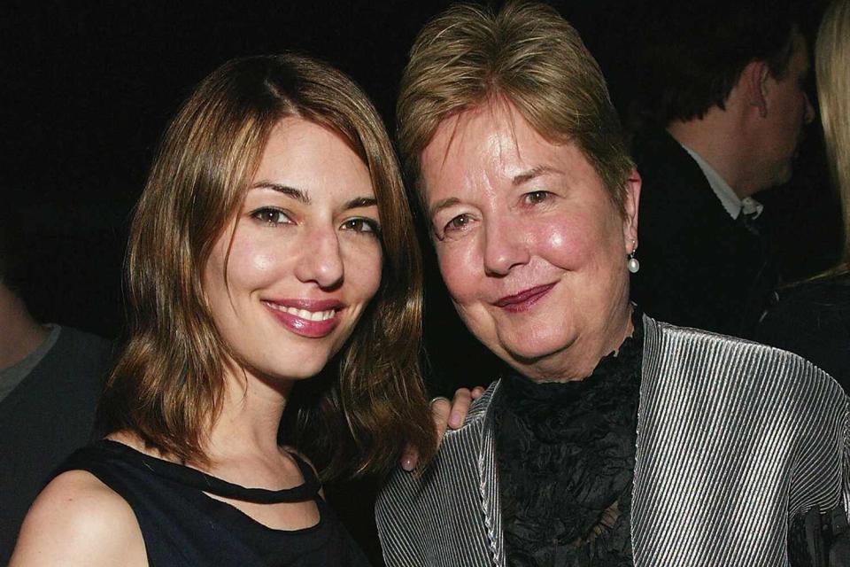 <p>Evan Agostini/Getty</p> Sofia and Eleanor Coppola in New York City on March 30, 2004