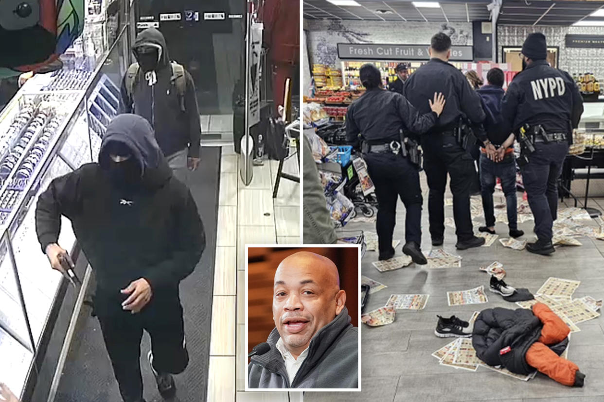 Carl Heastie, robbed stores