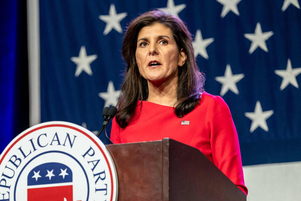 Former Gov. Nikki Haley. (Sergio Flores / AFP via Getty Images file)