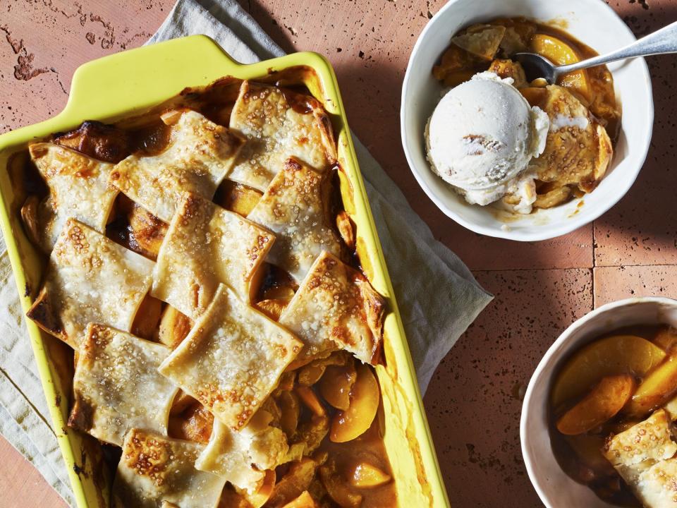 Tamarind Peach Cobbler