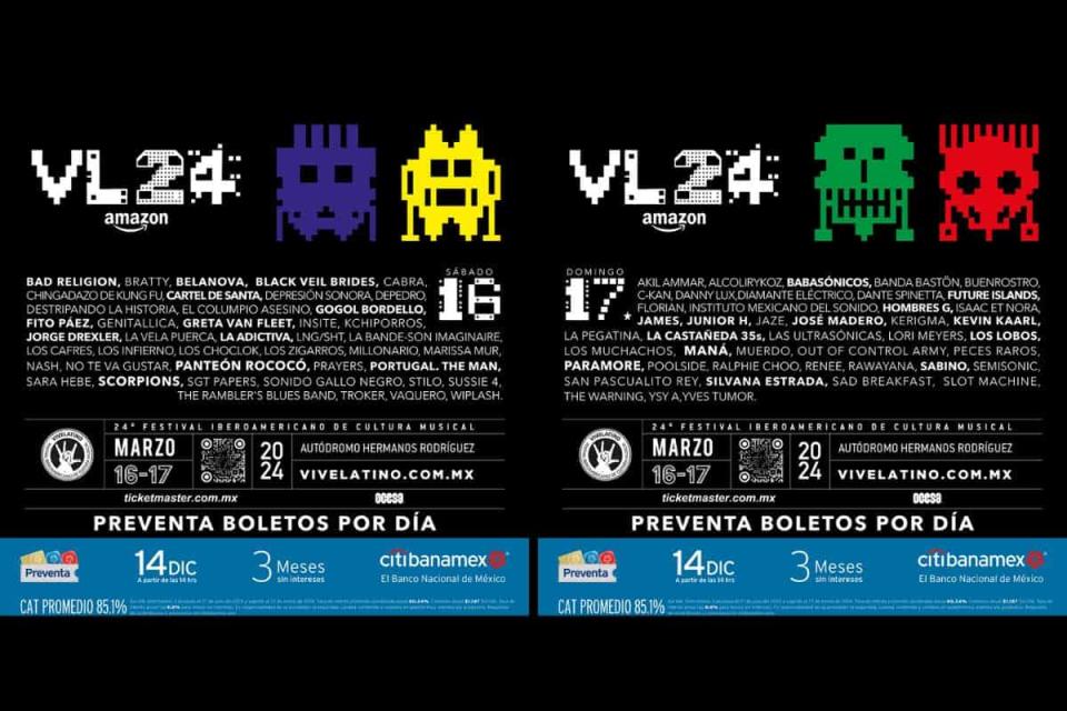 cartel vive latino 2024 por día