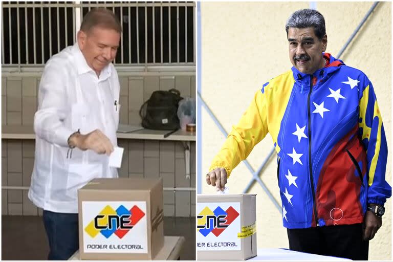 Edmundo González Urrutia y Nicolás Maduro ya votaron
