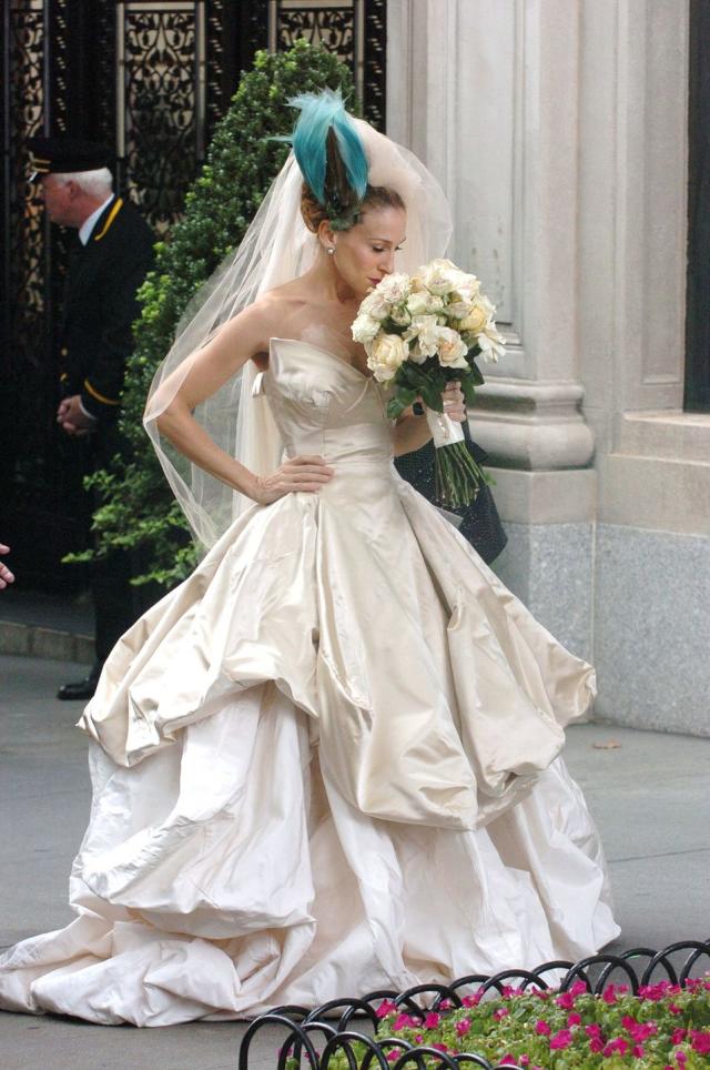 Satin Wedding Dress With Wrap Top - Rock My Wedding