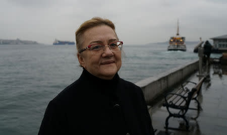 Mucella Yapici, who was called in last month by police to face more questions about her role in Turkey's Gezi Park protests, poses in Istanbul, Turkey, December 17, 2018. REUTERS/Umit Bektas